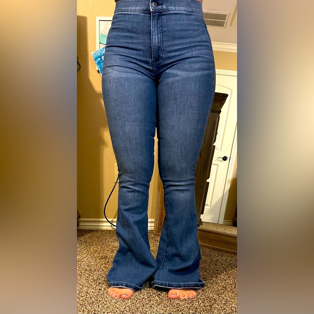 Cowboy jeans with flare